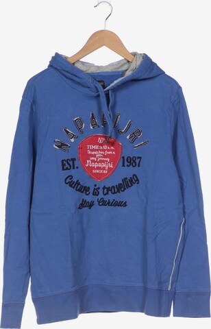 NAPAPIJRI Sweatshirt & Zip-Up Hoodie in XL in Blue: front