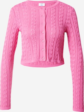 ABOUT YOU x Emili Sindlev Knit cardigan 'Keela' in Pink: front