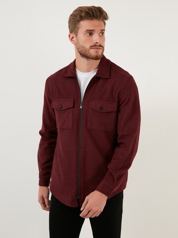 Buratti Slim fit Overhemd in Rood