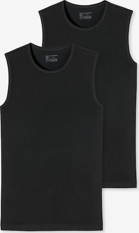 SCHIESSER Onderhemd in Zwart: voorkant