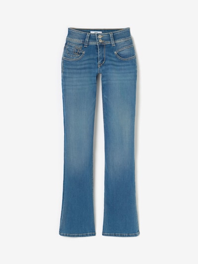 Le Temps Des Cerises Jean '2002' en bleu denim, Vue avec produit