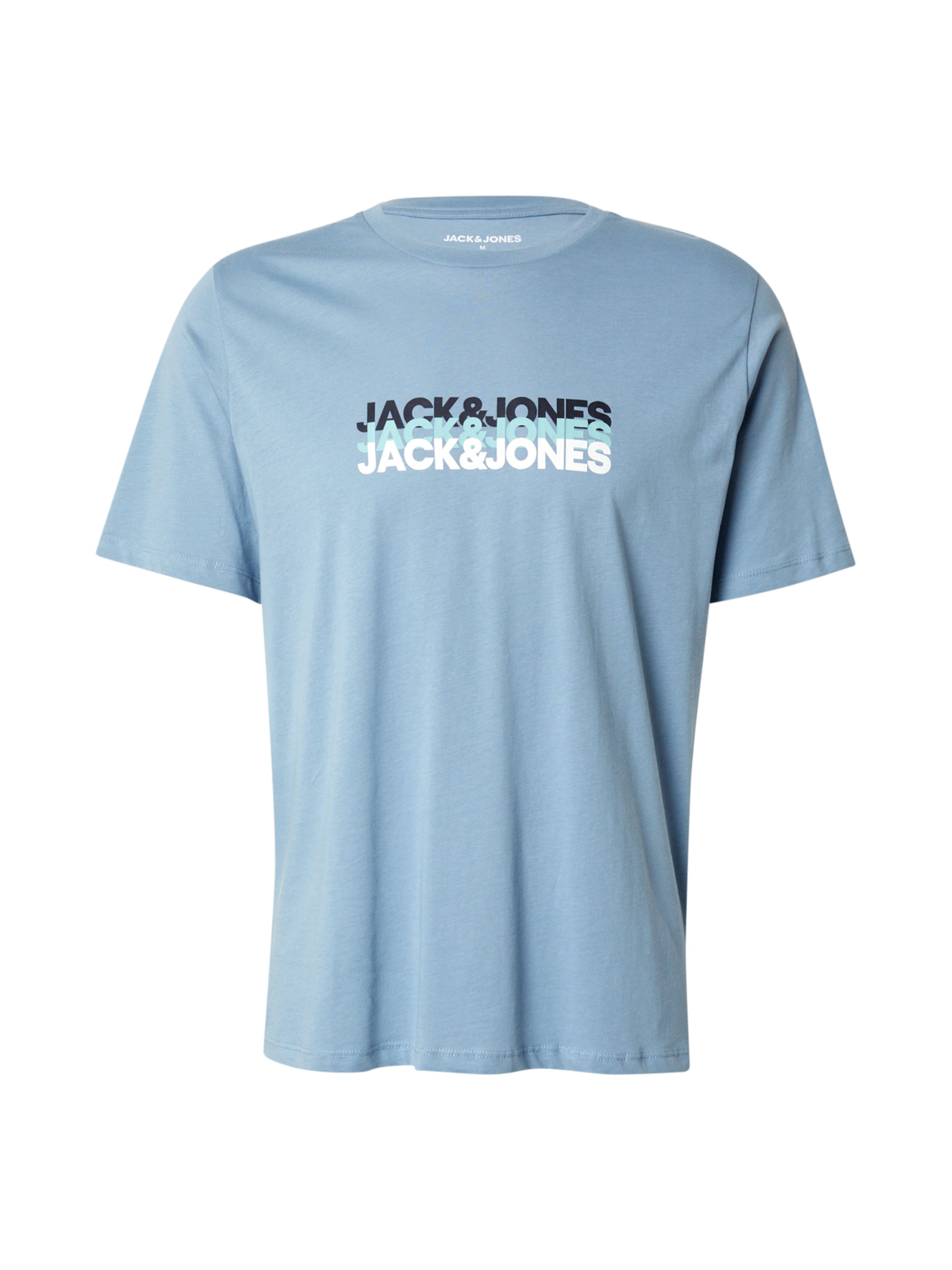 T-Shirt 'JWHCYBER' JACK & JONES en bleu : devant