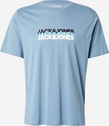 JACK & JONES Koszulka 'JWHCYBER' w kolorze niebieski: przód