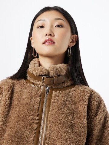 Veste mi-saison 'Abel' co'couture en marron