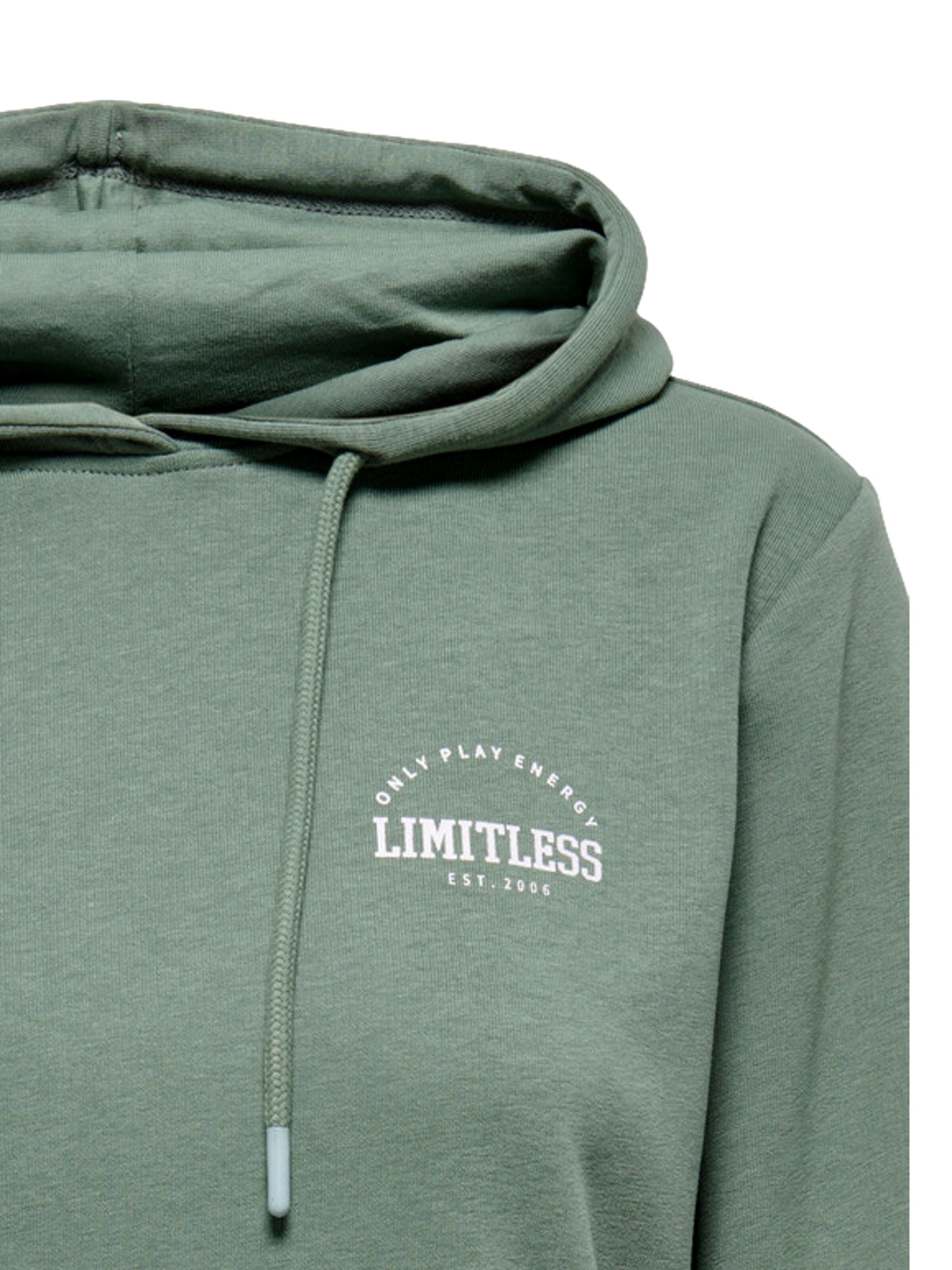 Felpa 'Cava Life' di ONLY PLAY in verde