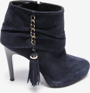 Elisabetta Franchi Dress Boots in 39 in Blue: front