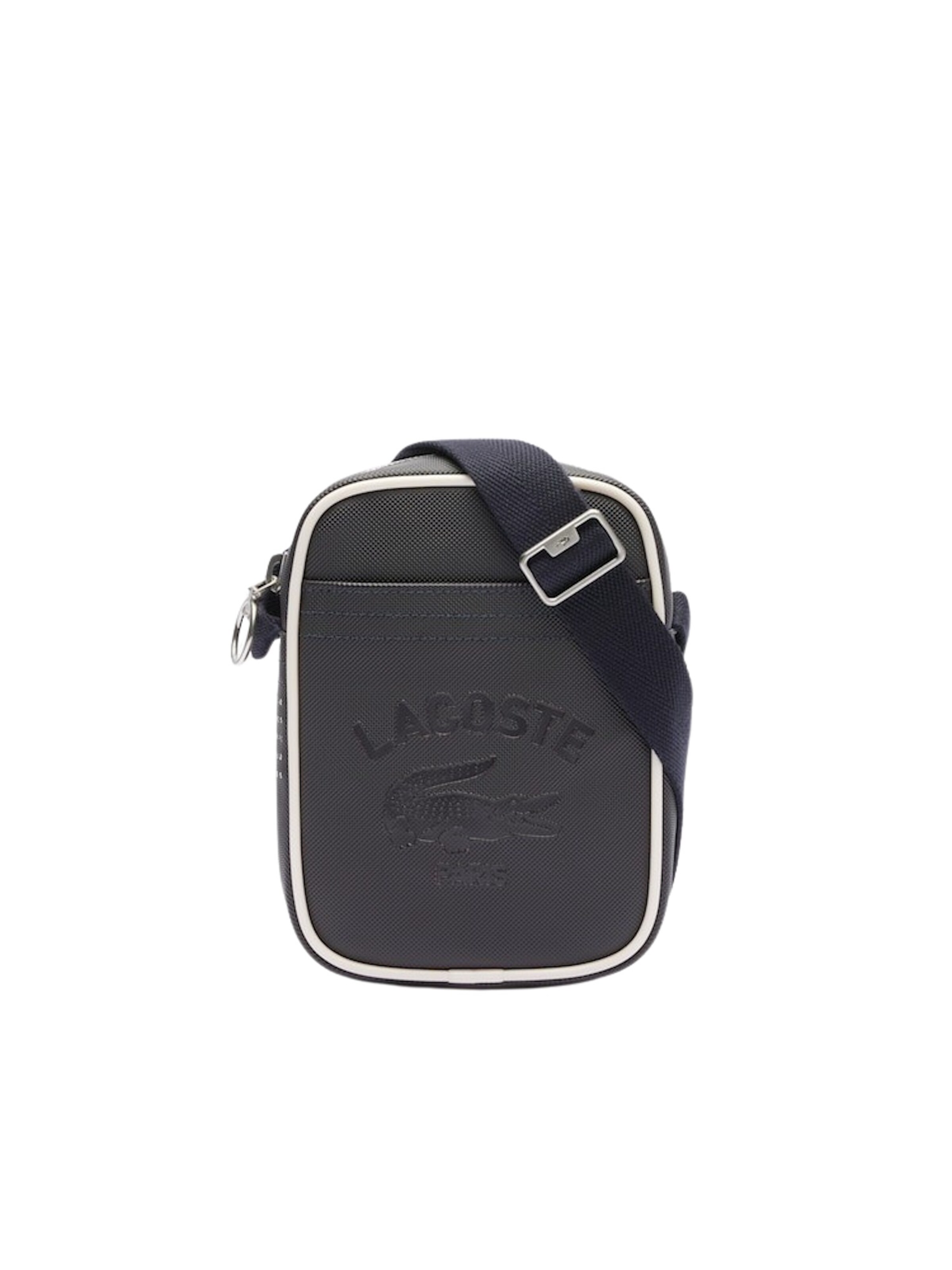 LACOSTE Crossbody bag 'Club 1930' in Grey: front