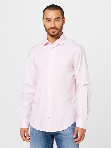rožinė Tommy Hilfiger Tailored Standartinis modelis Marškiniai: priekis