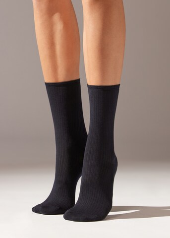 CALZEDONIA Socken in Blau: Vorderseite