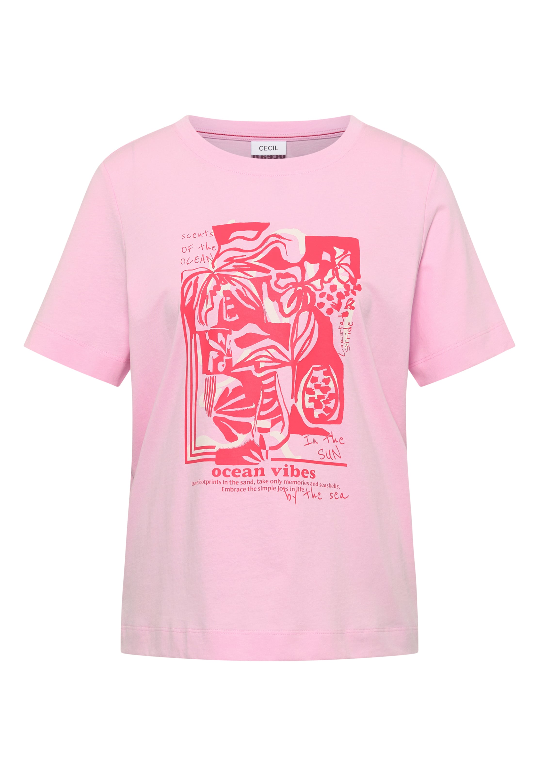 CECIL T-Shirt in Pink: Vorderseite