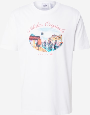 T-Shirt 'Berlinpaint' ADIDAS ORIGINALS en blanc : devant