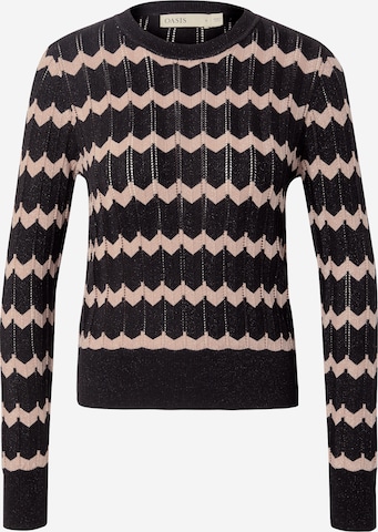 Oasis Sweter w kolorze czarny: przód