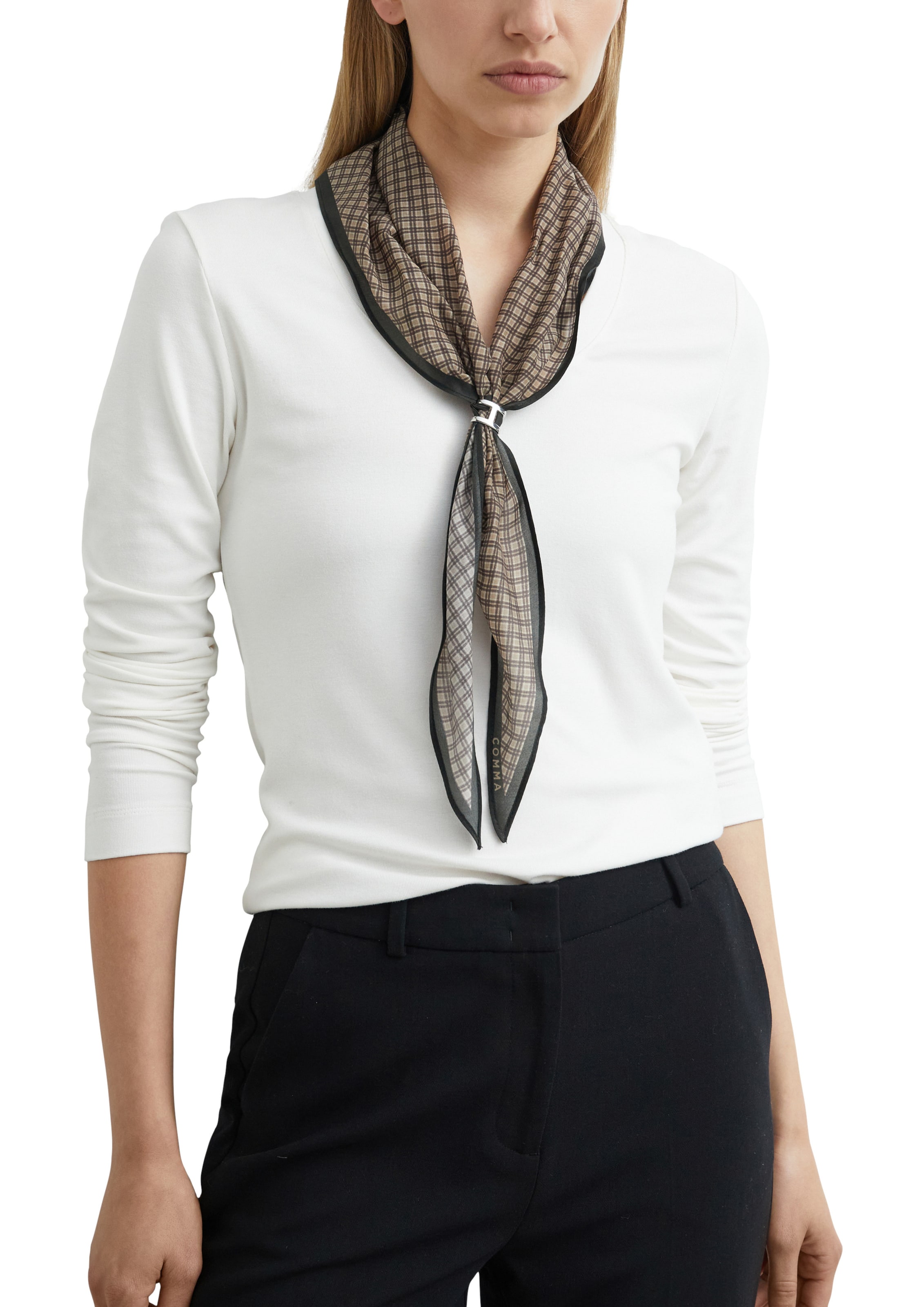Foulard COMMA en marron