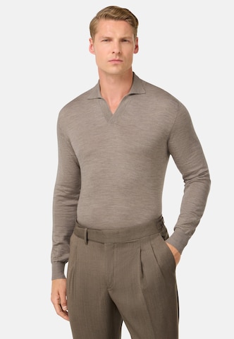 Boggi Milano Shirt in Grijs: voorkant