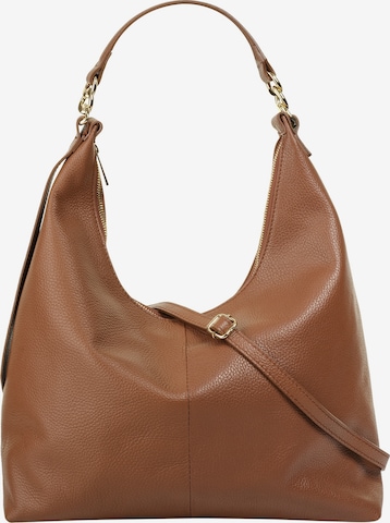 Sac bandoulière Samantha Look en marron : devant
