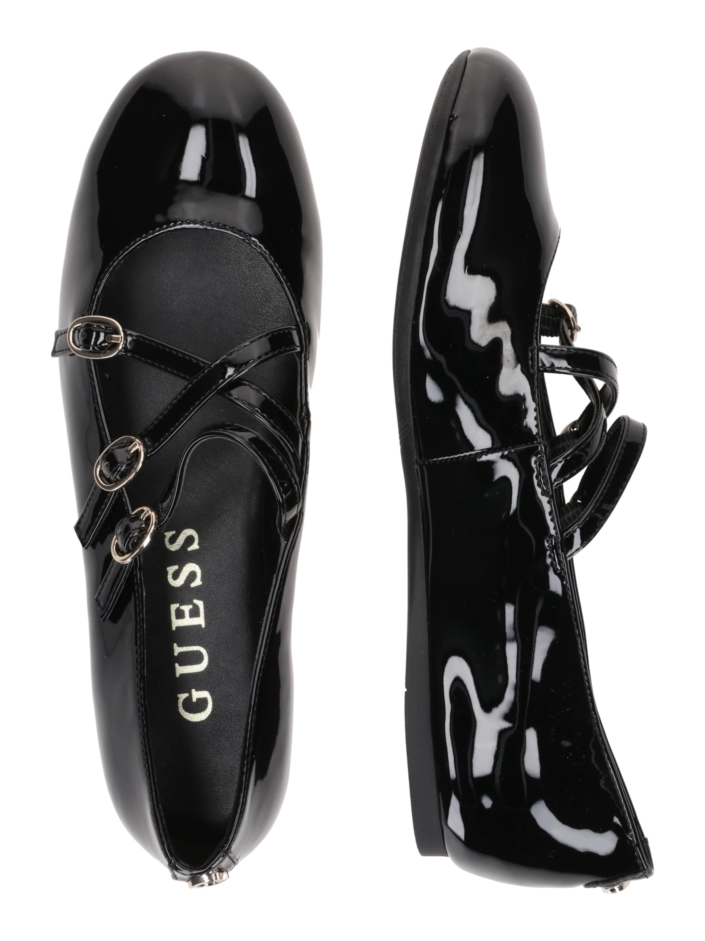 GUESS Балетки с ремешком 'Kaldra' в Черный