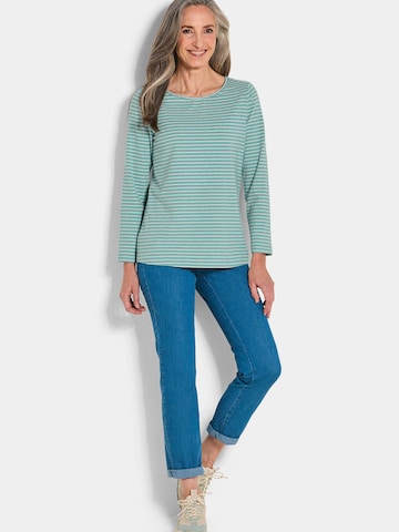 Goldner Shirt in Grün