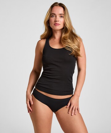 Hunkemöller Unterhemd in Schwarz: Vorderseite