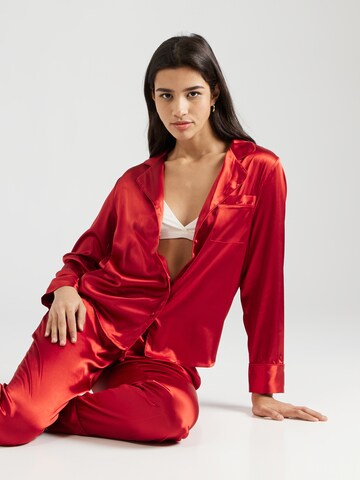Hunkemöller Schlafshirt in Rot: Vorderseite