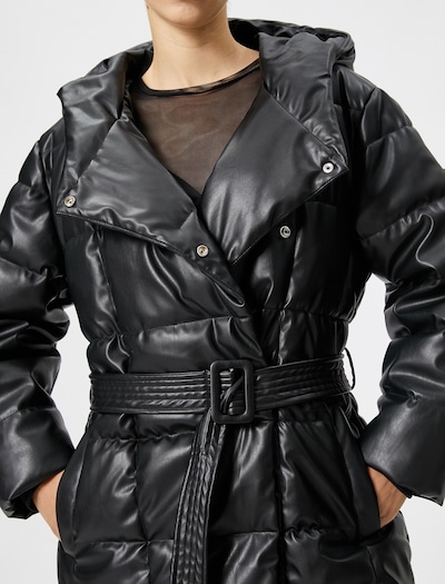 Koton Übergangsmantel in schwarz, Produktansicht