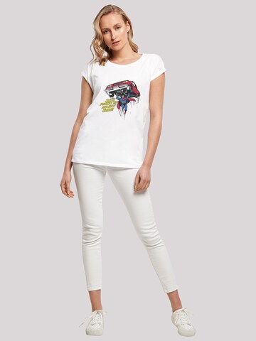 T-shirt 'DC Comics Superman New Ride Superheld' F4NT4STIC en blanc