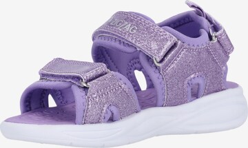 ZigZag Sandals 'Flour' in Purple: front