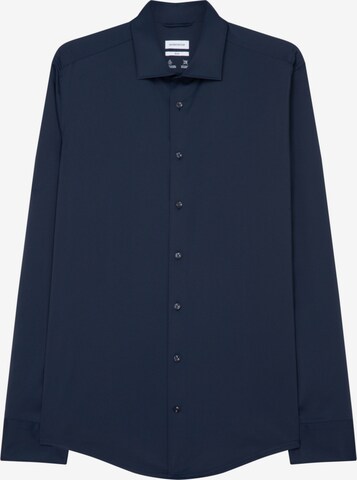 Coupe slim Chemise business SEIDENSTICKER en bleu : devant