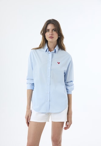 Chemisier Felix Hardy en bleu : devant
