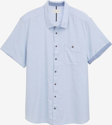 TOM TAILOR Men + Button Up Shirt in Blue: front