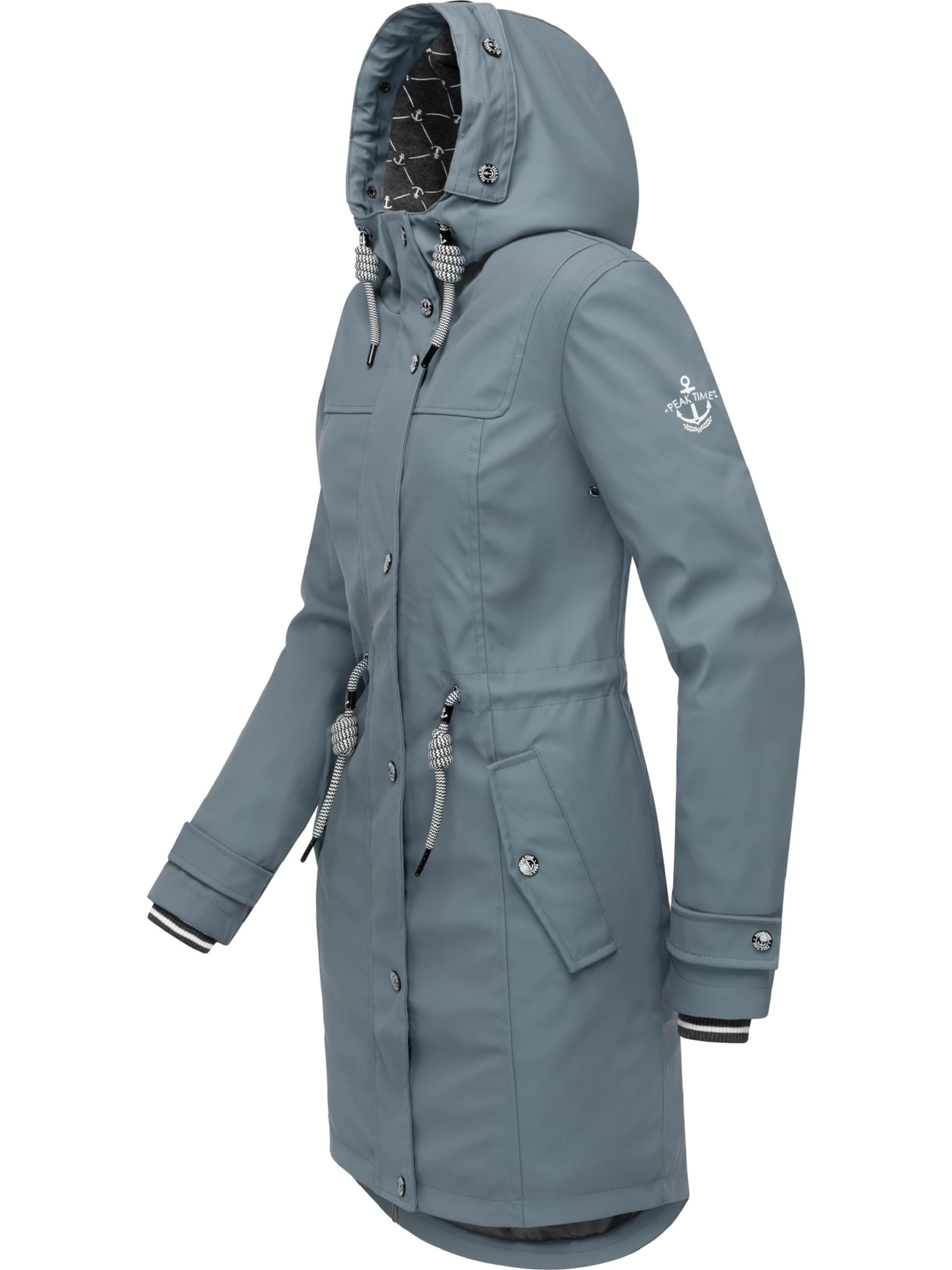 Peak Time Raincoat in Blue