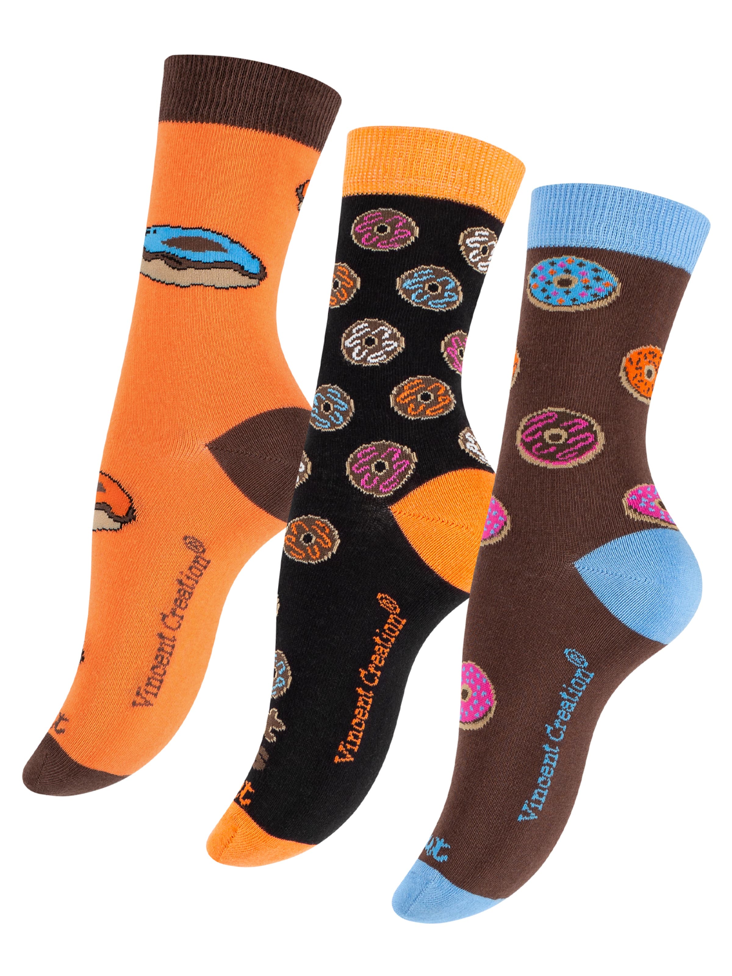 Vincent Creation - Meias 'Donuts' em castanho: frente