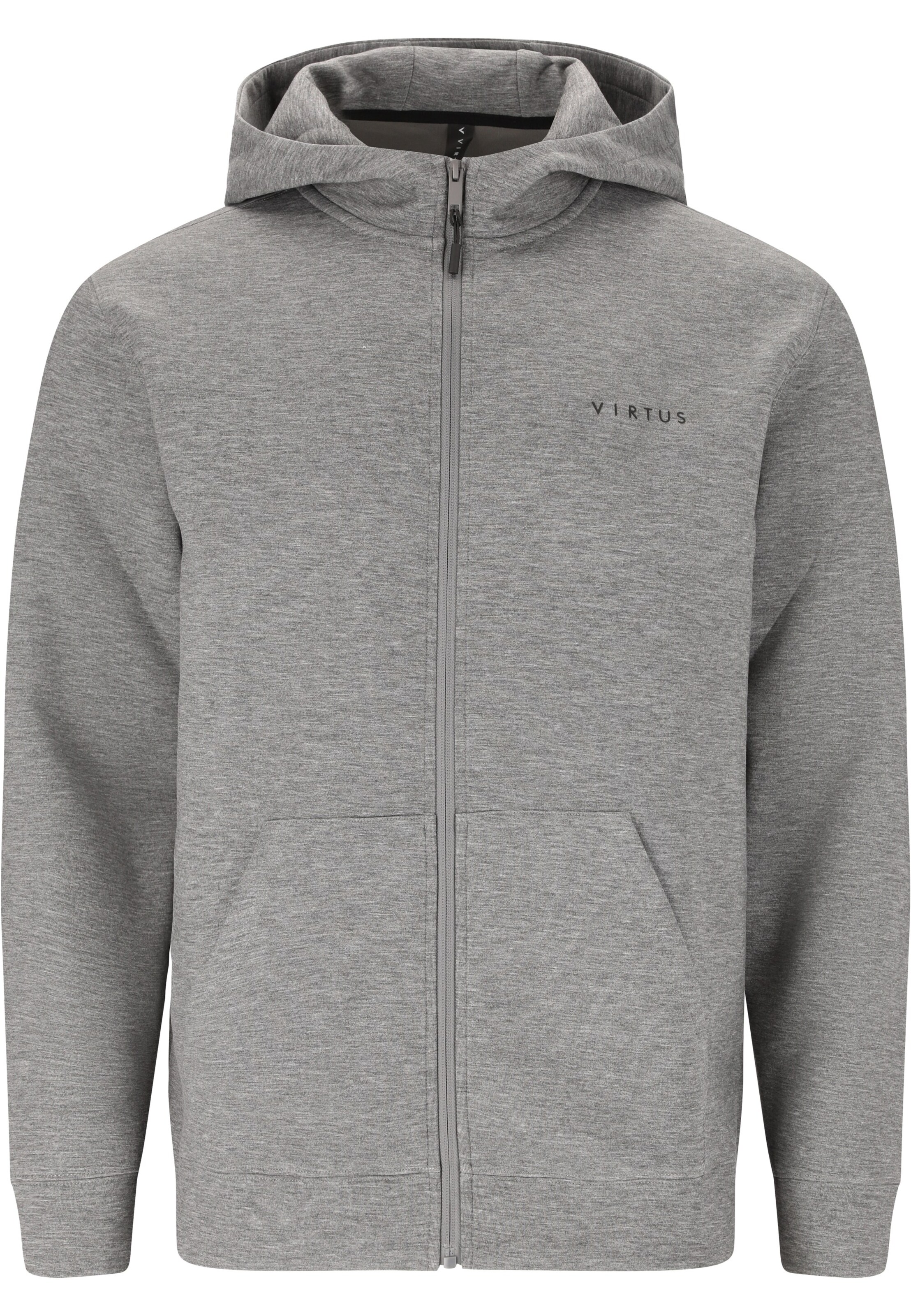 Virtus Sweatshirt 'Taro V2' in Grau: Vorderseite