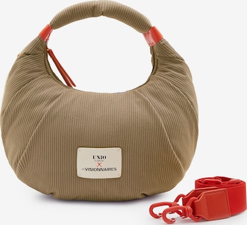 Les Visionnaires Handtas 'Unio Kitzbuehel' in Bruin: voorkant