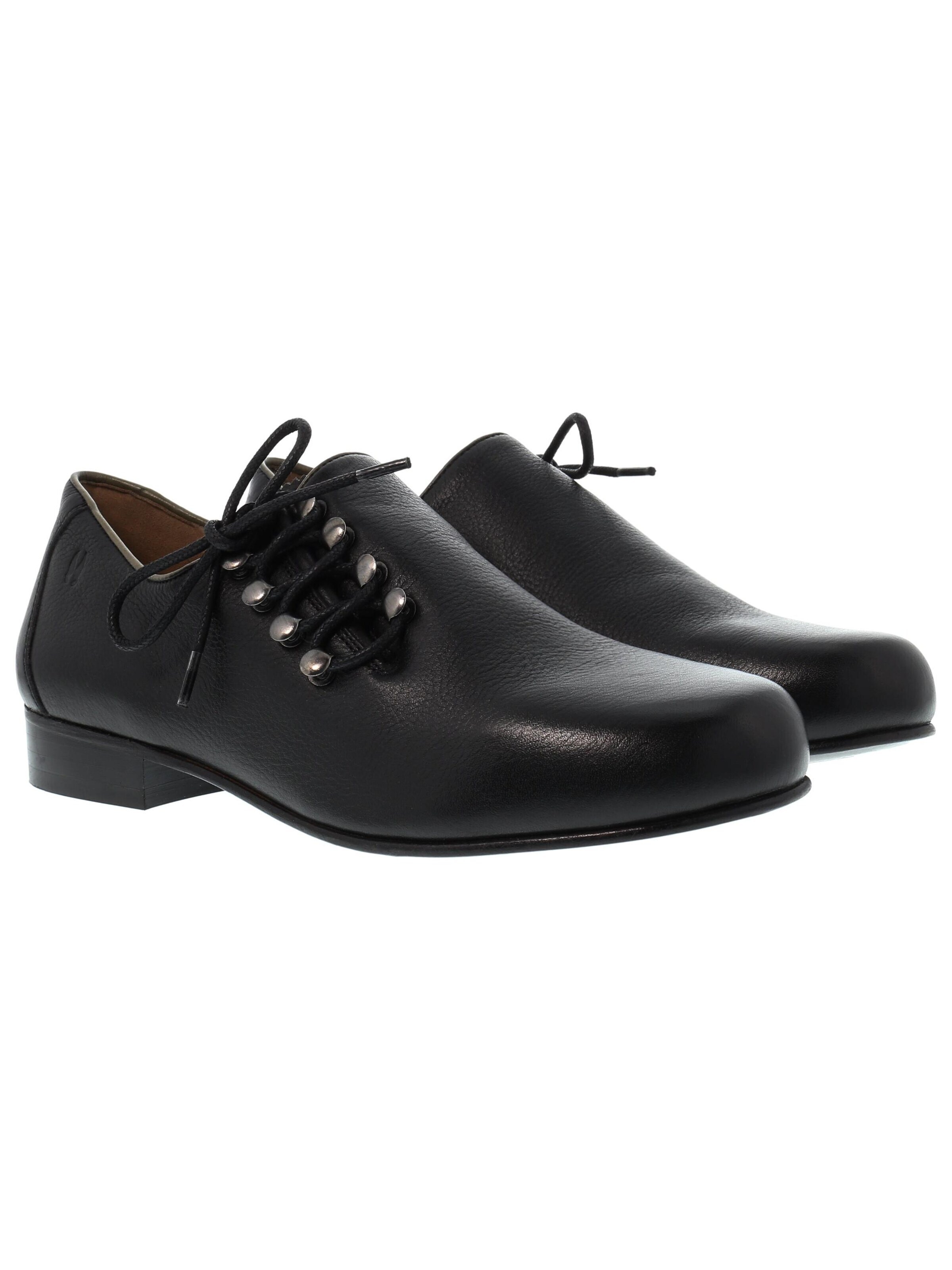 RAUSCHZEIT Traditional Shoes 'PLATTLER' in Black