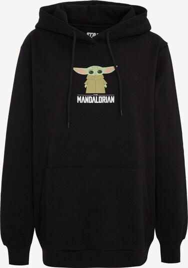 Recovered Sweatshirt 'Star Wars The Mandalorian Baby Yoda' in oliv / rosa / schwarz / weiß, Produktansicht