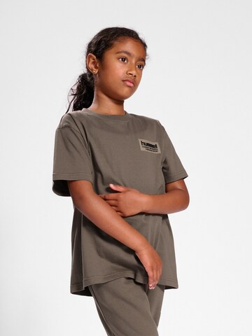 Hummel Shirt 'Dare' in Grijs: voorkant