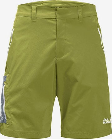 JACK WOLFSKIN Regular Outdoor Pants in Green: front