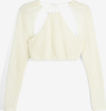 Bershka Pullover i hvid: forside