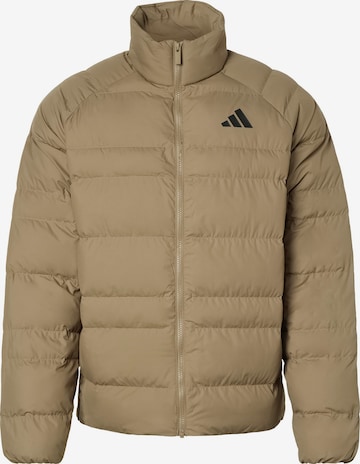ADIDAS SPORTSWEAR Sportjacke 'ESS' in Beige: Vorderseite