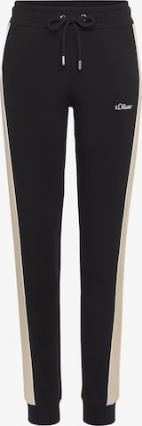 s.Oliver - Pantalón en negro: frente