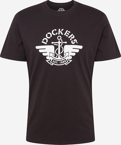 Tricou Dockers pe negru / alb, Vizualizare produs