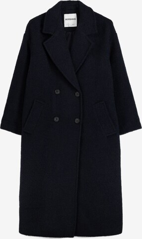 Bershka Between-seasons coat in Blue: front