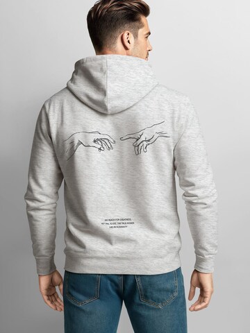 Neverless Sweatshirt 'Hands' in Grau