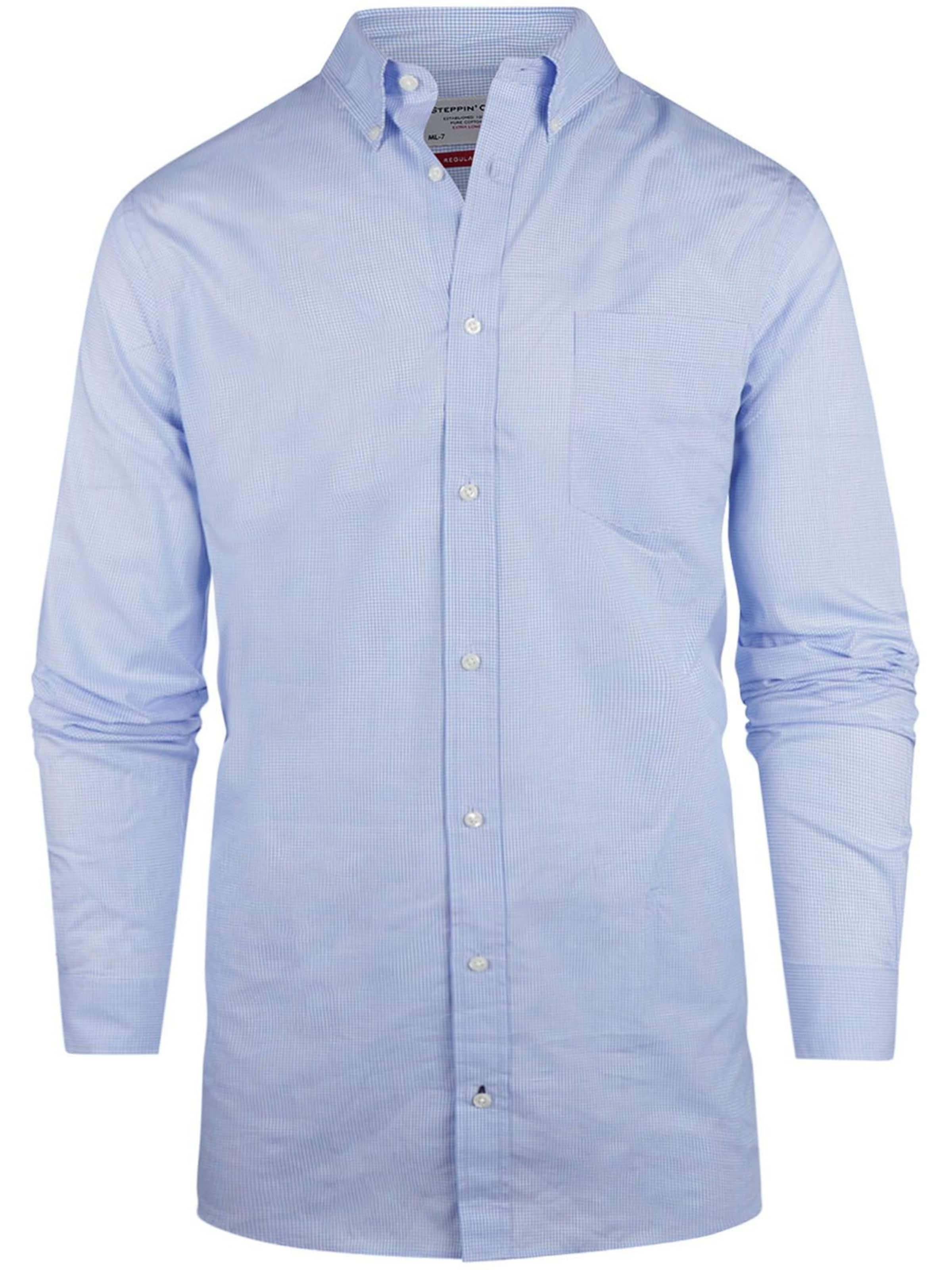 Steppin' out Regular Fit Hemd‌‌‌‌‌‌‌ in Blau: Vorderseite