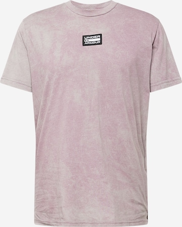 T-Shirt fonctionnel 'ELEVATED' UNDER ARMOUR en violet : devant