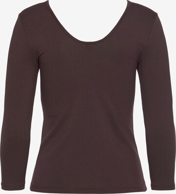 T-shirt LASCANA en marron