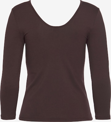 T-shirt LASCANA en marron