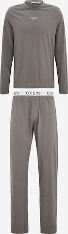 GUESS Pyjamas lång 'DERRICK' i grå: framsida
