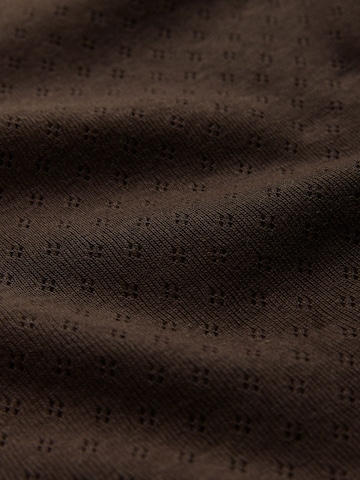 The Set - Pijama de pantalón corto en marrón