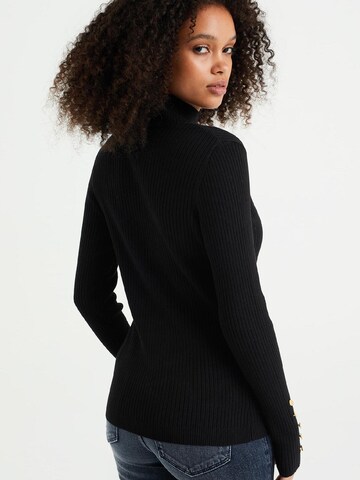 WE Fashion Пуловер в черно